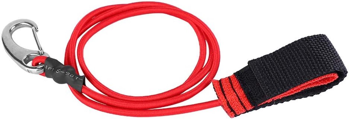 SnelShoppen - Kajak Accessoires 103 cm Elastisch Koord Rood met Karabijnhaak - Peddel Accessoires voor Stand-Up Paddle en Kajak Activiteiten