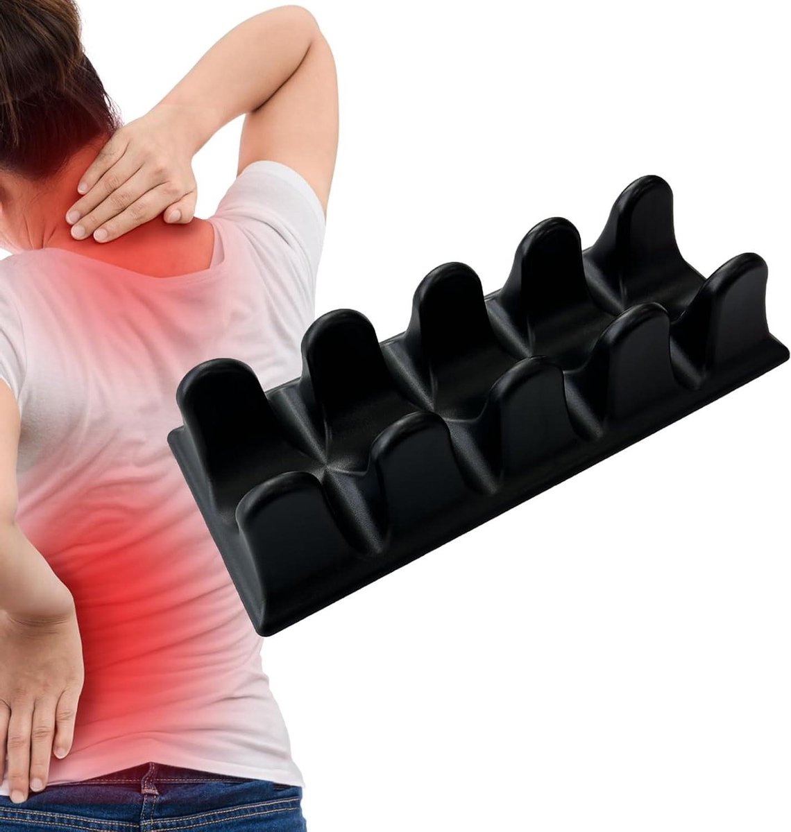 Massage Gereedschap - Rugontspanner Spierroller - Spierontspanning Verlichten - Diepe Weefsel Massage - 339 x 157 x 84 cm - Zwart