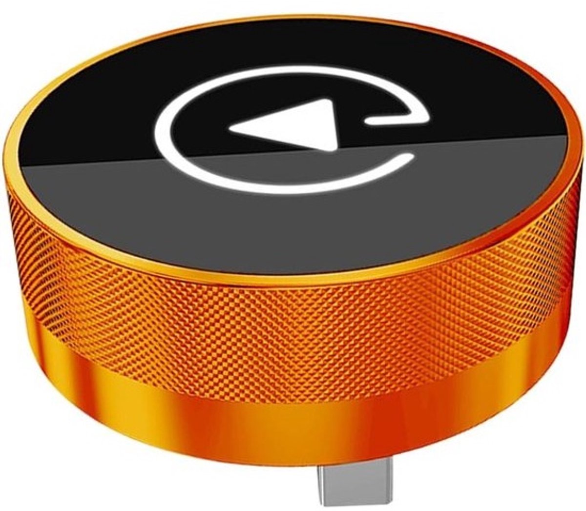 Draadloze Auto Omvormer - Voertuig Adapter - Multimedia Overdracht - Compact Ontwerp - 8 x 8 x 3 cm - Oranje