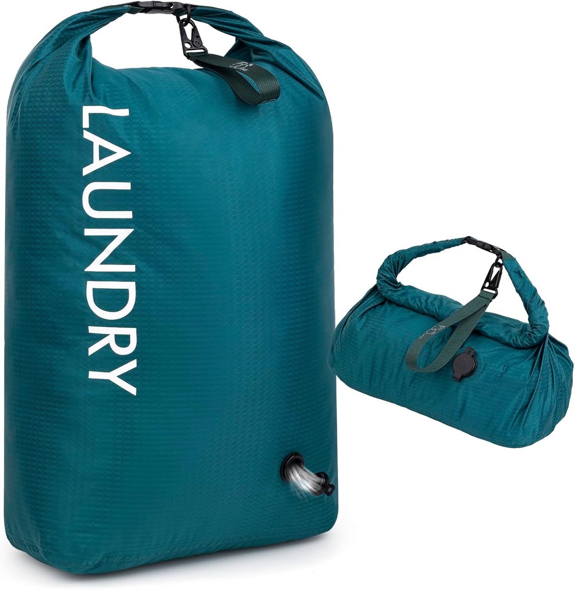 Waterdichte Reiswaszak met Gesp, Lichtgewicht Nat en Droog Bag, Ideaal voor Zwemmen, Wandelen en Kamperen, Perfect voor Vuile Kleding en Compressie Organisatie