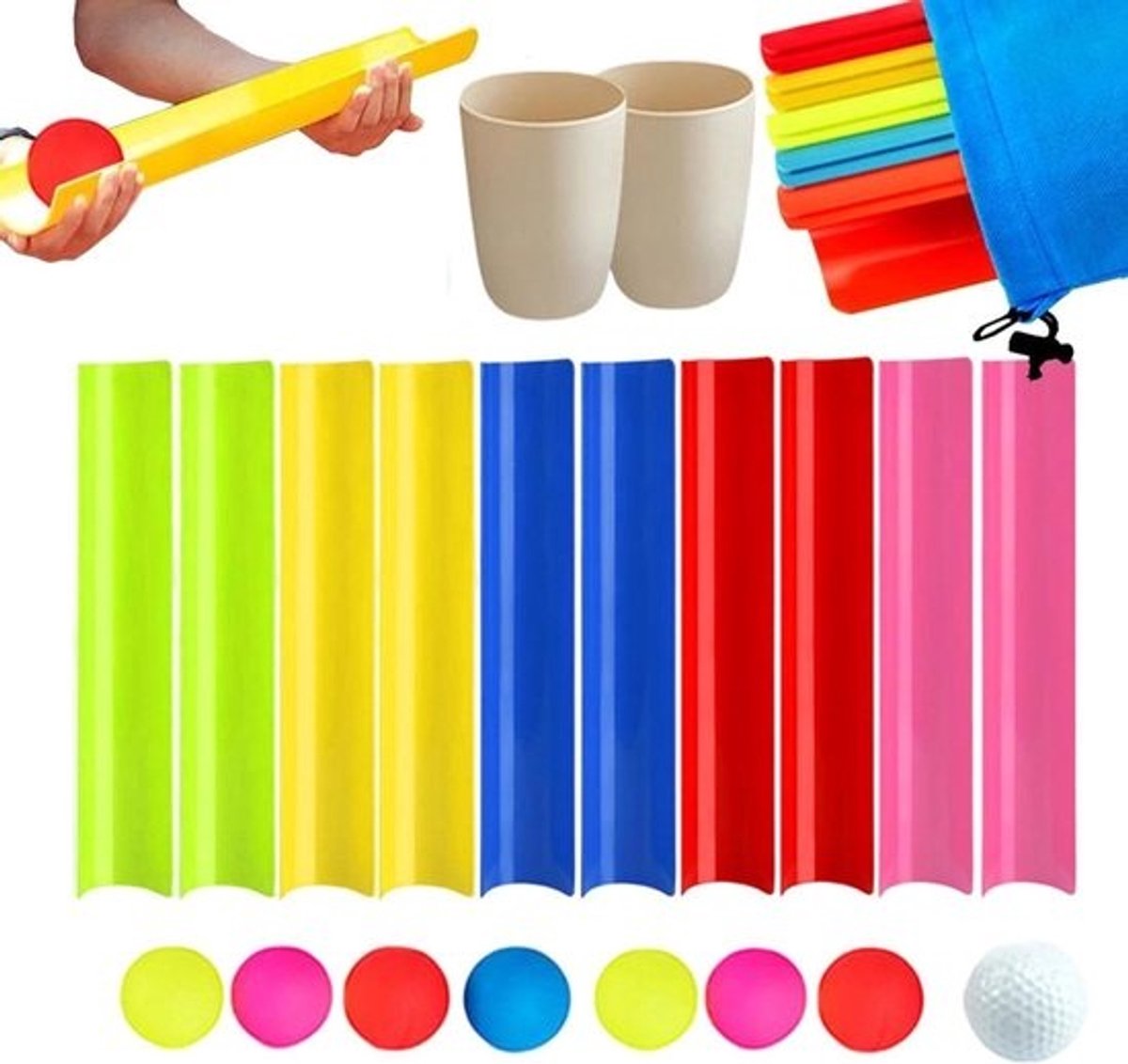 Teambuilding Activiteitenset - Groepsspellen Leerspellen - Teamverbinding Versterken - Weerbestendig Modulair Ontwerp - 45 x 10 x 10 cm