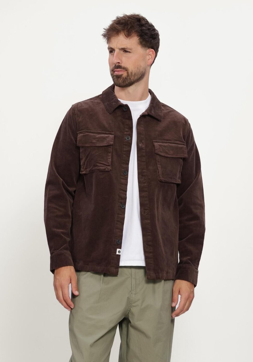 Anerkjendt Oscar Cord Overshirt Overshirts Heren - Bruin - Maat XL