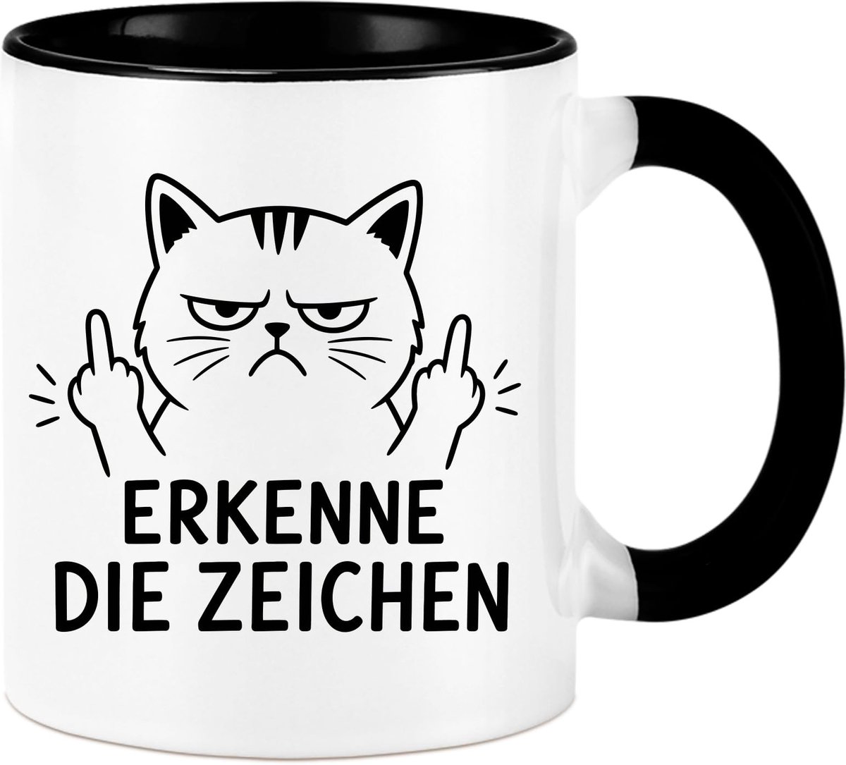Keramische Koffiemok met Spreuk - 325 ml