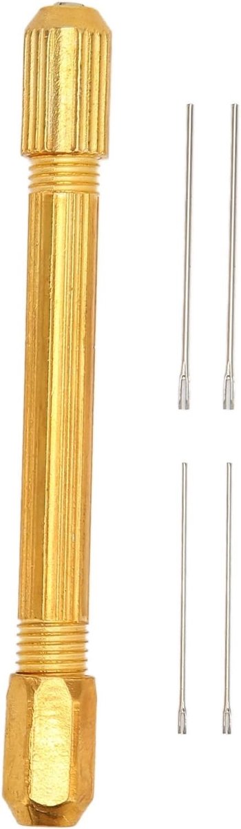 Haarwortelgereedschap voor poppen, 4-delige set met 0.6mm en 0.8mm naalden, accessoires voor het maken van poppenhaar en haarstyling