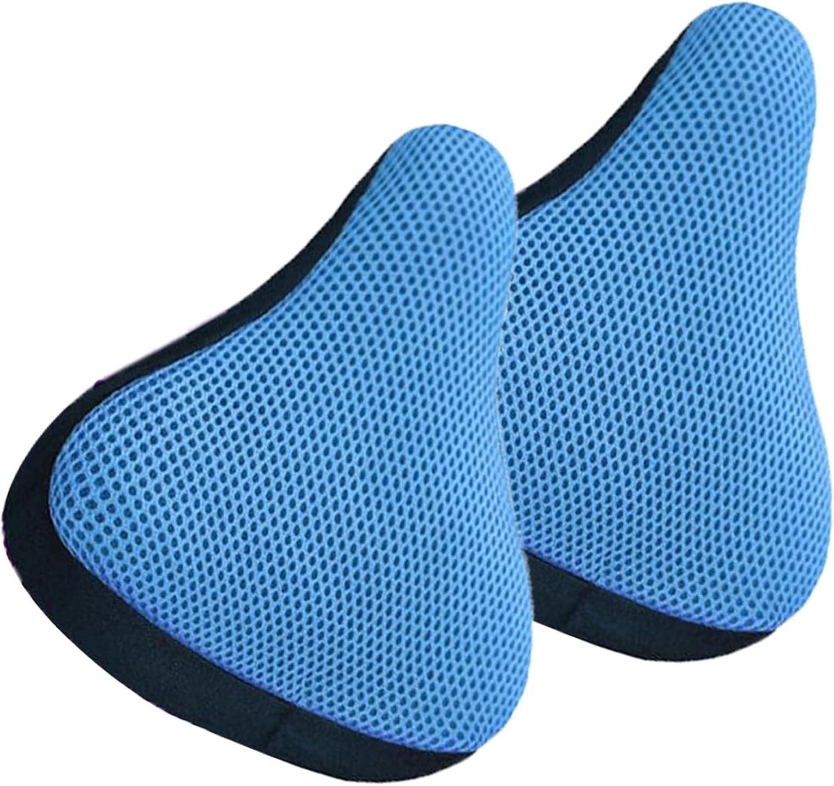 Ademend en Gevoerd Zadelhoes Set van 2, Universele Fietsaccessoires voor Wegfietsen, Lichtblauw, Bescherming en Comfort voor Fietszadel