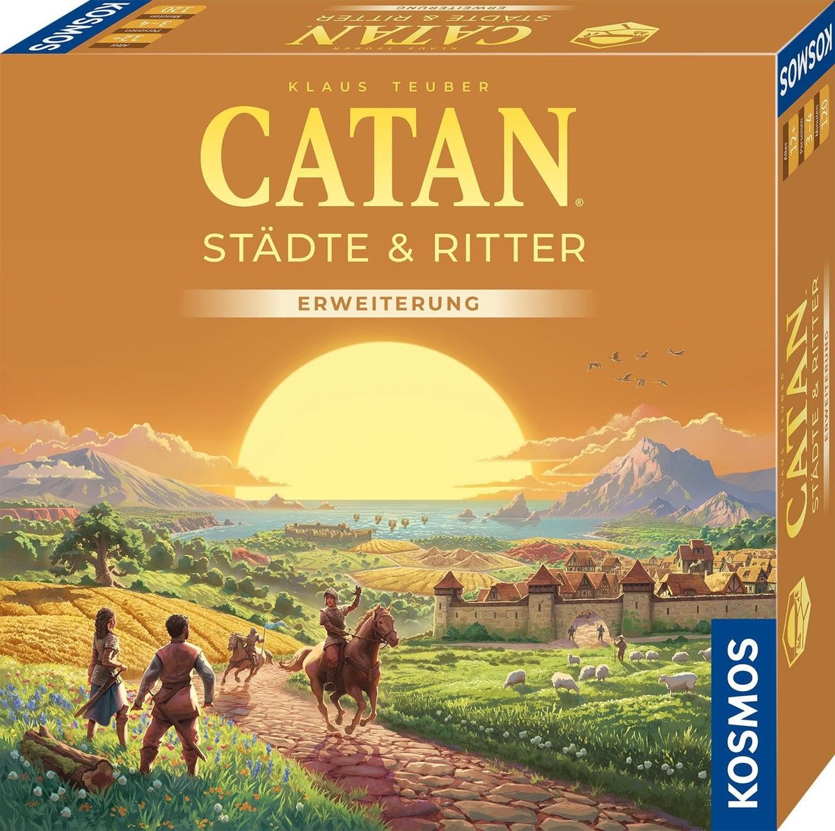 Bordspel Catan: Steden & Ridders - Uitbreiding voor 4 Spelers