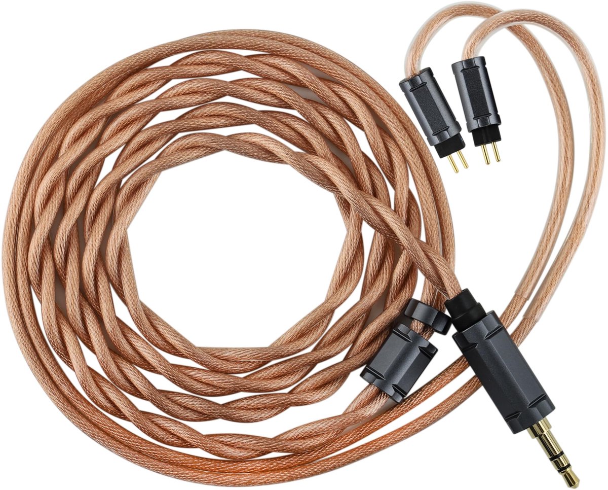 Kabel voor HiFi Hoofdtelefoons - Hybrid Koper Monokristallijn, 2Pin
