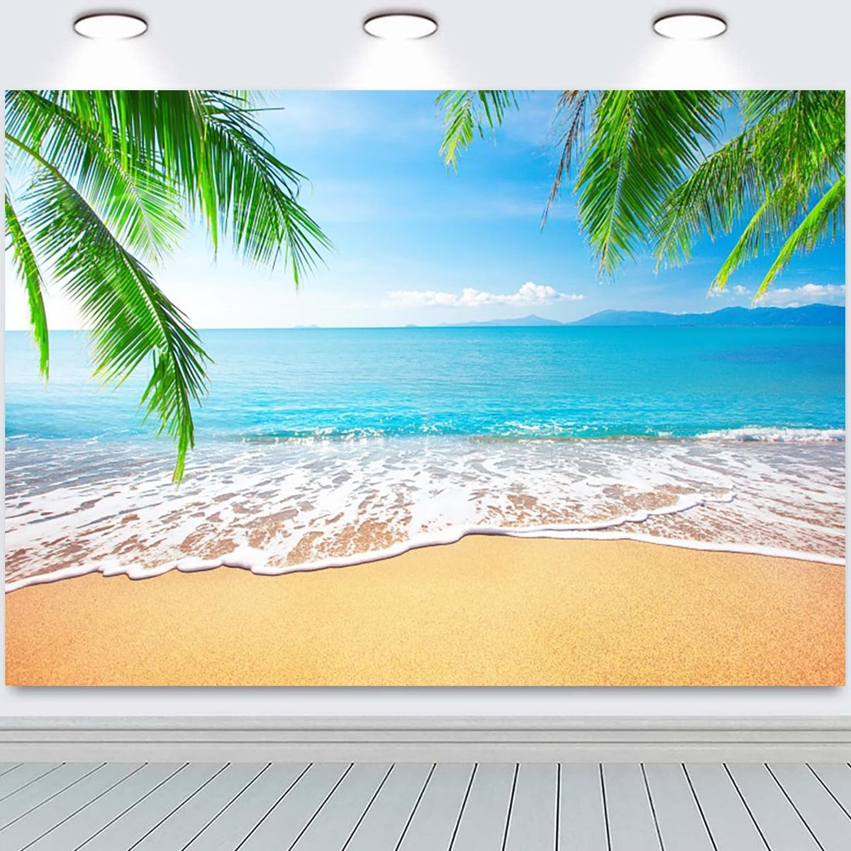 Fotobehang Tropische Palmbomen - 25x15 cm