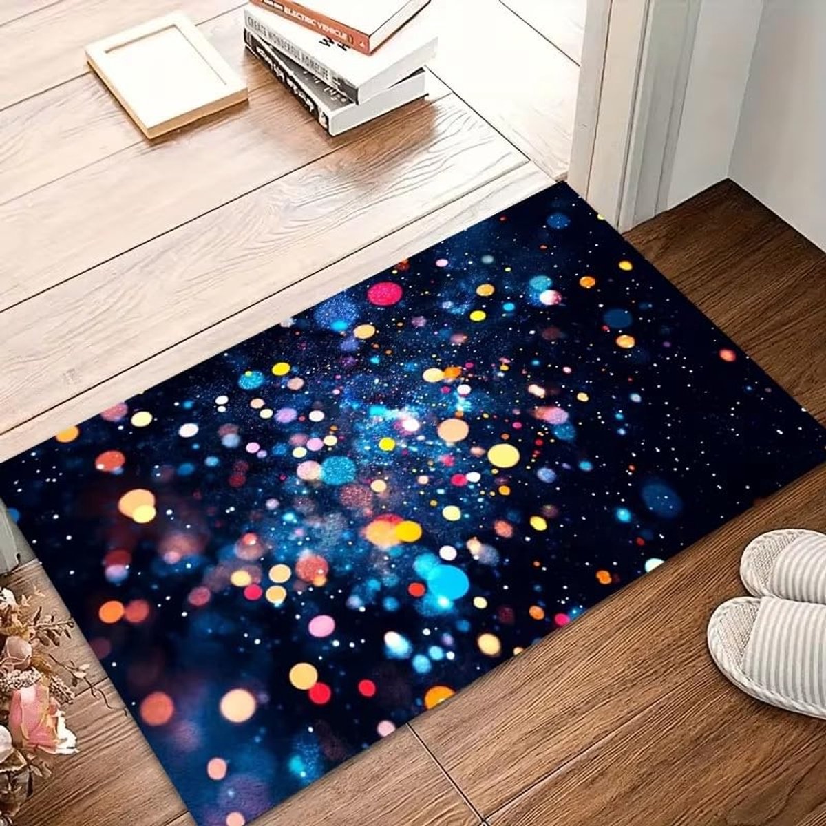Cosmic Bokeh Galaxy Kamertapijt - Antislip - 80 x 150 cm