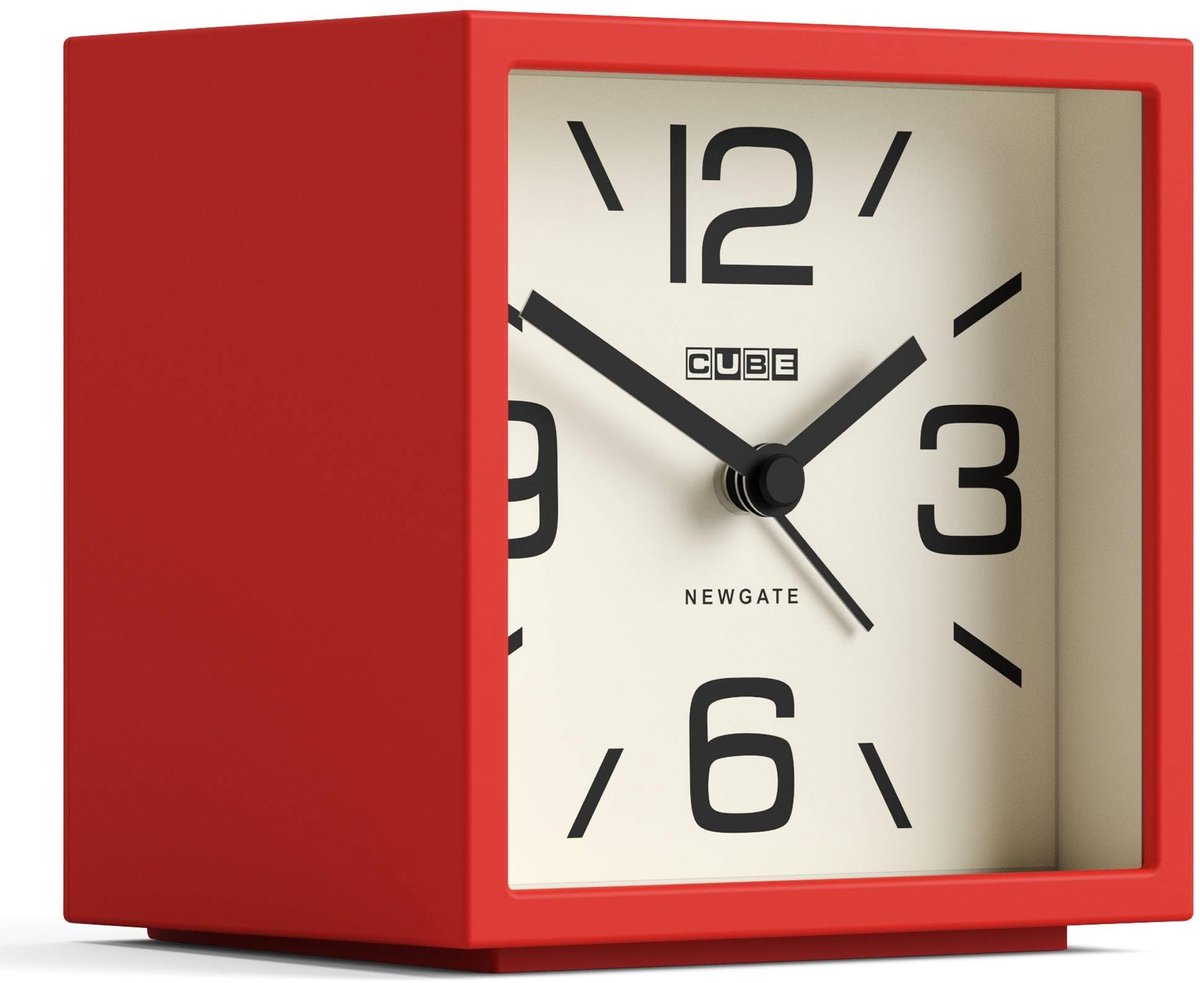 Retro LED Alarmklok - Compact Tafelmodel - Vuurtruck Rood