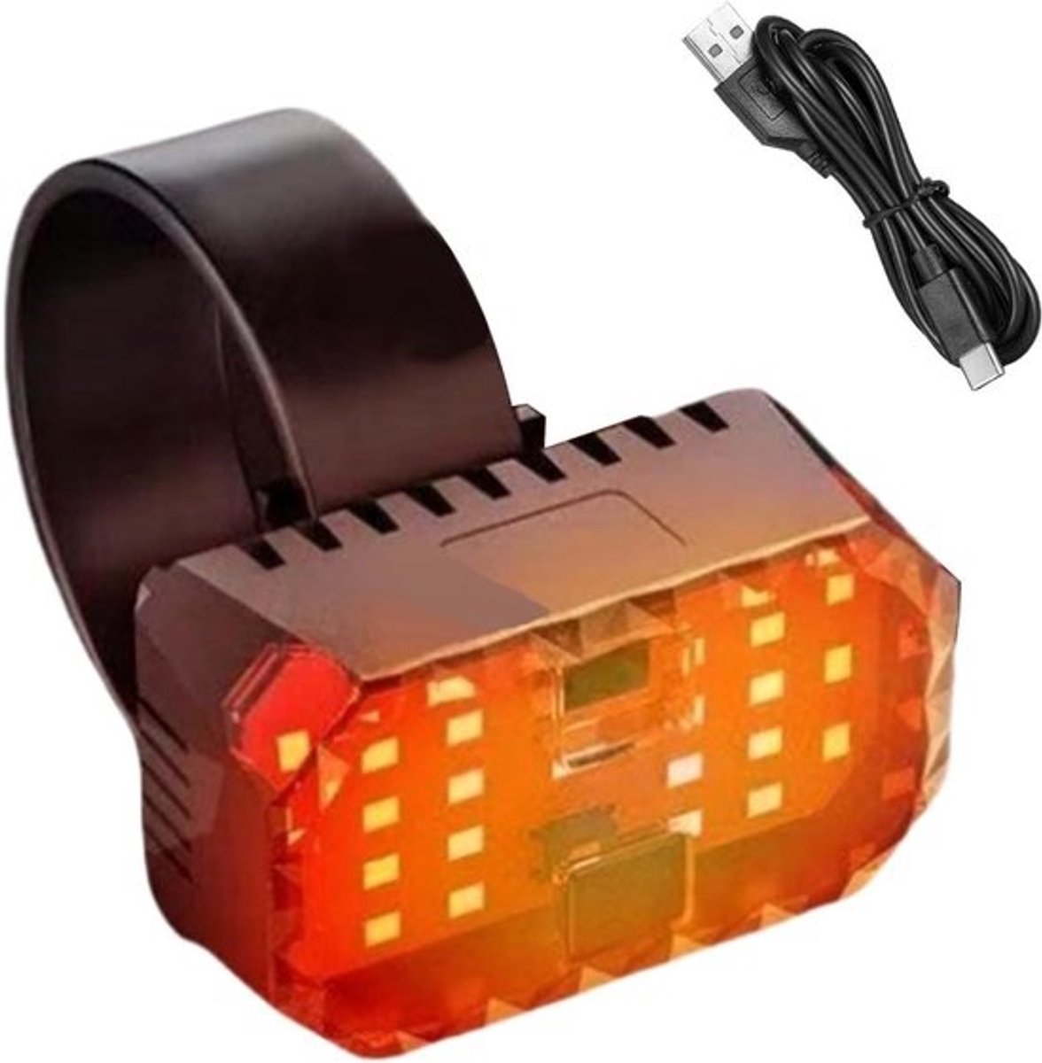 Fietslicht - Fietslamp Koplamp - Veilig Fietsen - Automatische Dimfunctie - 120 Graden - Blauw