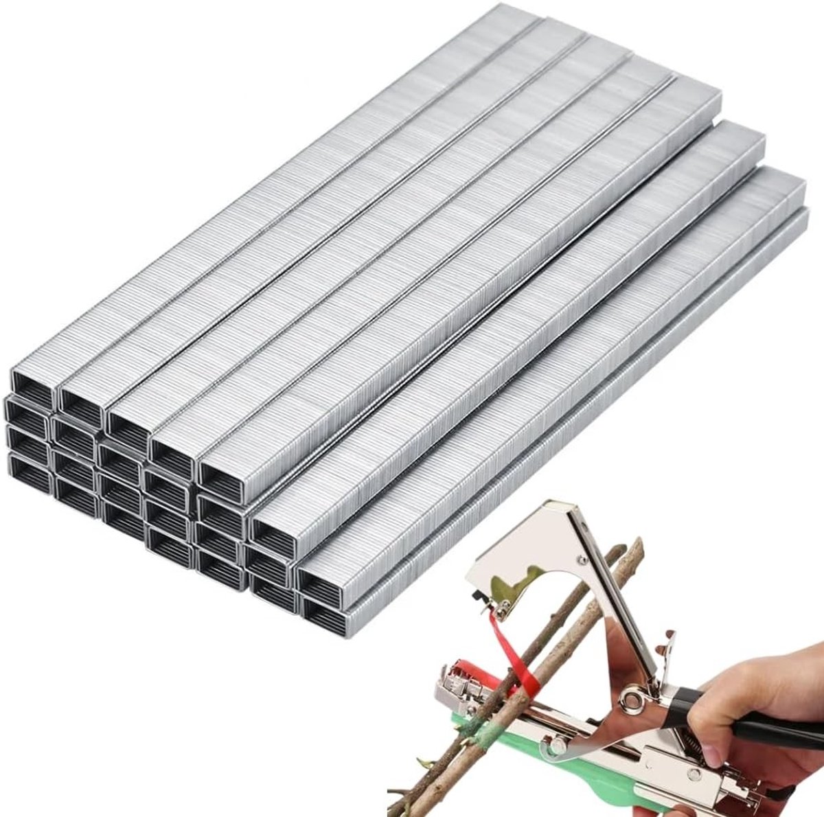 Bonsai Takbinder en Touwtjes voor Tuinplanten - 10000 Stuks Binding Nagels voor Groenten en Fruit, Ideaal voor Tomaten en Klimplanten