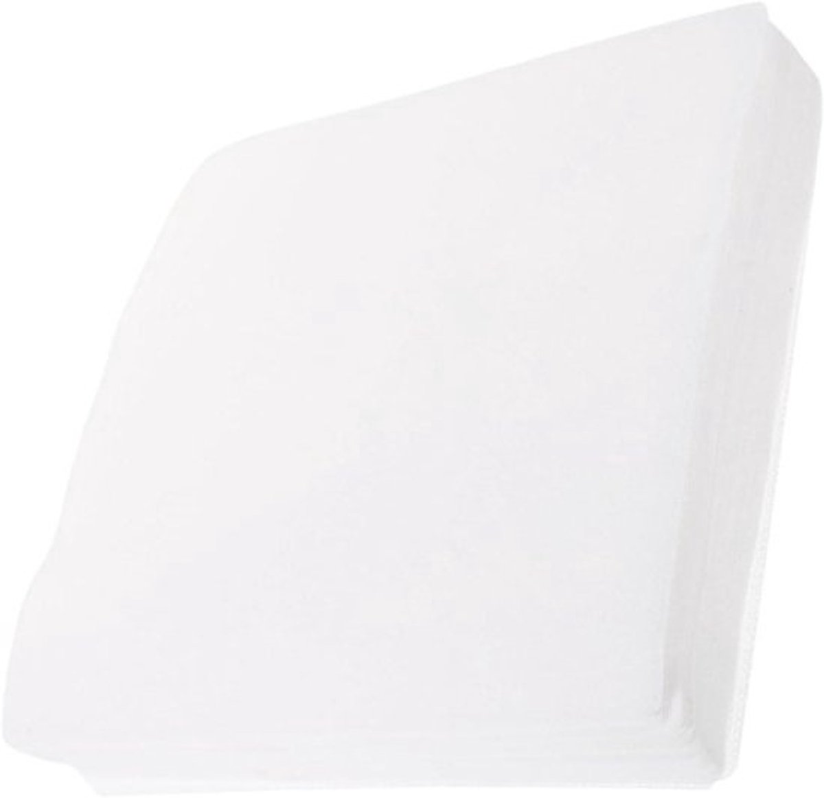 Kooivoeringen Vogelkooi - Bodembedekking Vogels - Kooi Schoonhouden - Sterk Absorberend Papier - 21.5 x 21.5 cm - Wit