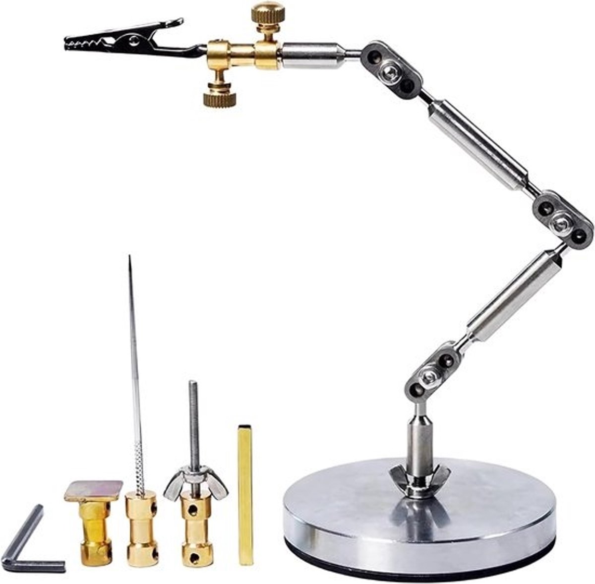 Stop Motion Armatuur - Animatie Tool - Figuur Beweging - Roestvrij Staal - 25 cm Arm - Zilverkleurig