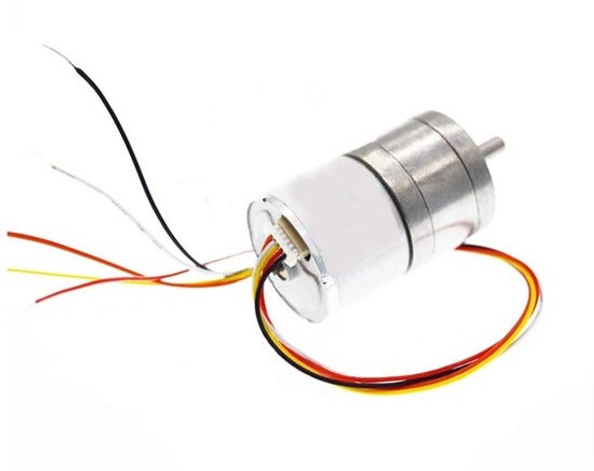 Gelijkstroom Motor - Gereduceerde Motor - Modelbouw - Koperen Kern Rotor - 4mm Asdiameter - Zilver