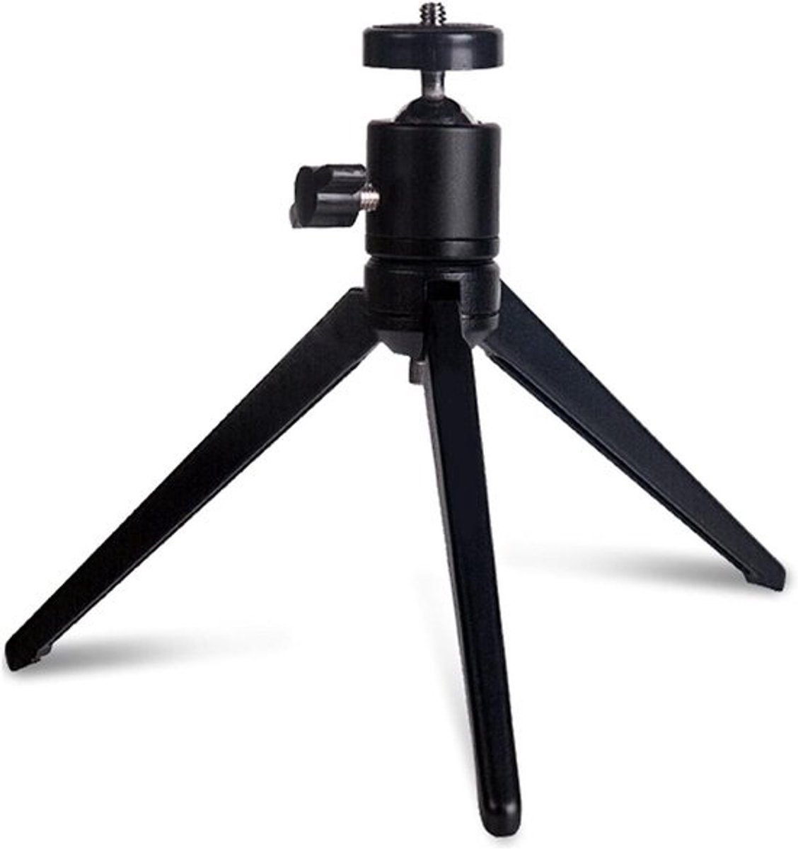 Projectormontage standaard - Projectorhouder mini - Presentaties geven - 360 graden balhoofd - 3.94 tot 7.28 inch - Zwart