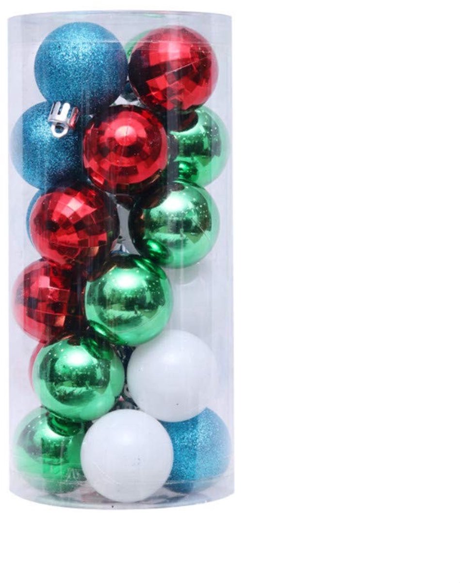 24 Kerstbal Decoraties - Herbruikbaar in Diverse Kleuren