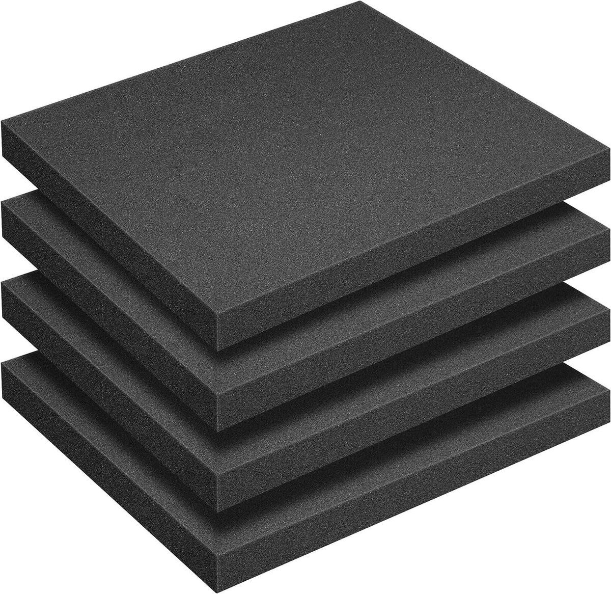 Verpakking van 4 stuks polyurethaan schuim voor koffers - 400 x 300 mm, 40 mm hoog, ideaal voor bescherming en opvulling