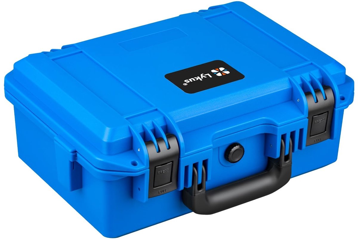 Waterdichte koffer met aanpasbaar schuim - Blauw