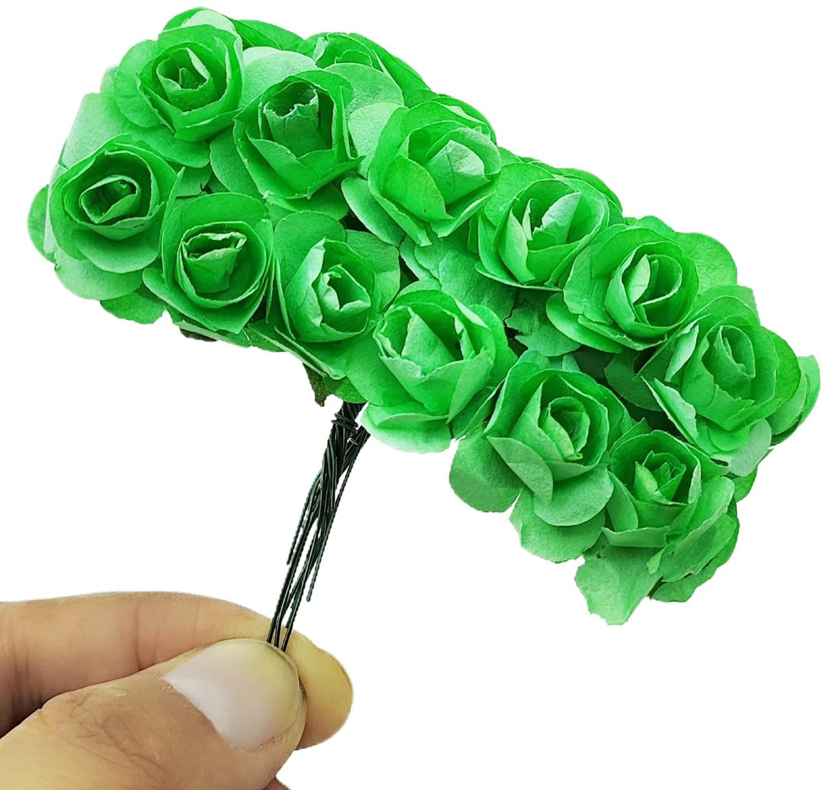 144 Stuks Kunstmatige Mini Rozen - 1.5 cm voor DIY