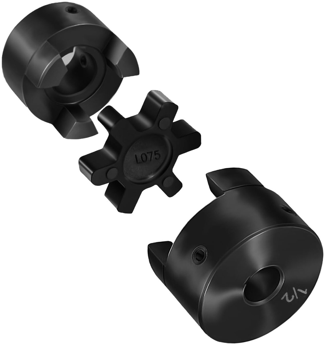 Flexibele 3-delige L-Jaw koppeling set - Inclusief rubberen spider