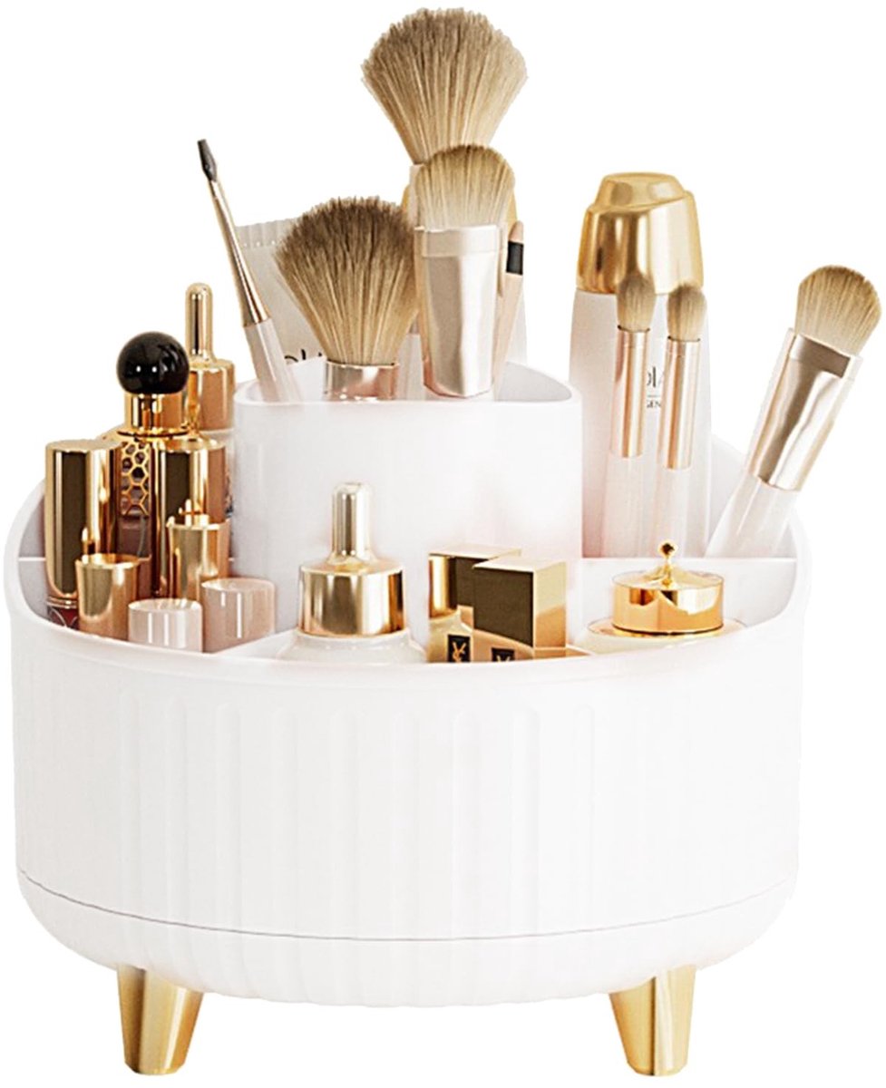 Roterende Make-upborstelhouder - 7 Sleuven voor Cosmetica