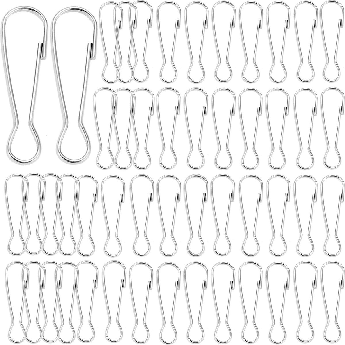 Haakjes - Set van 80 stuks voor Sleutels en DIY-projecten