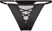 Hunkemöller Highleg Thong Sam Zwart
