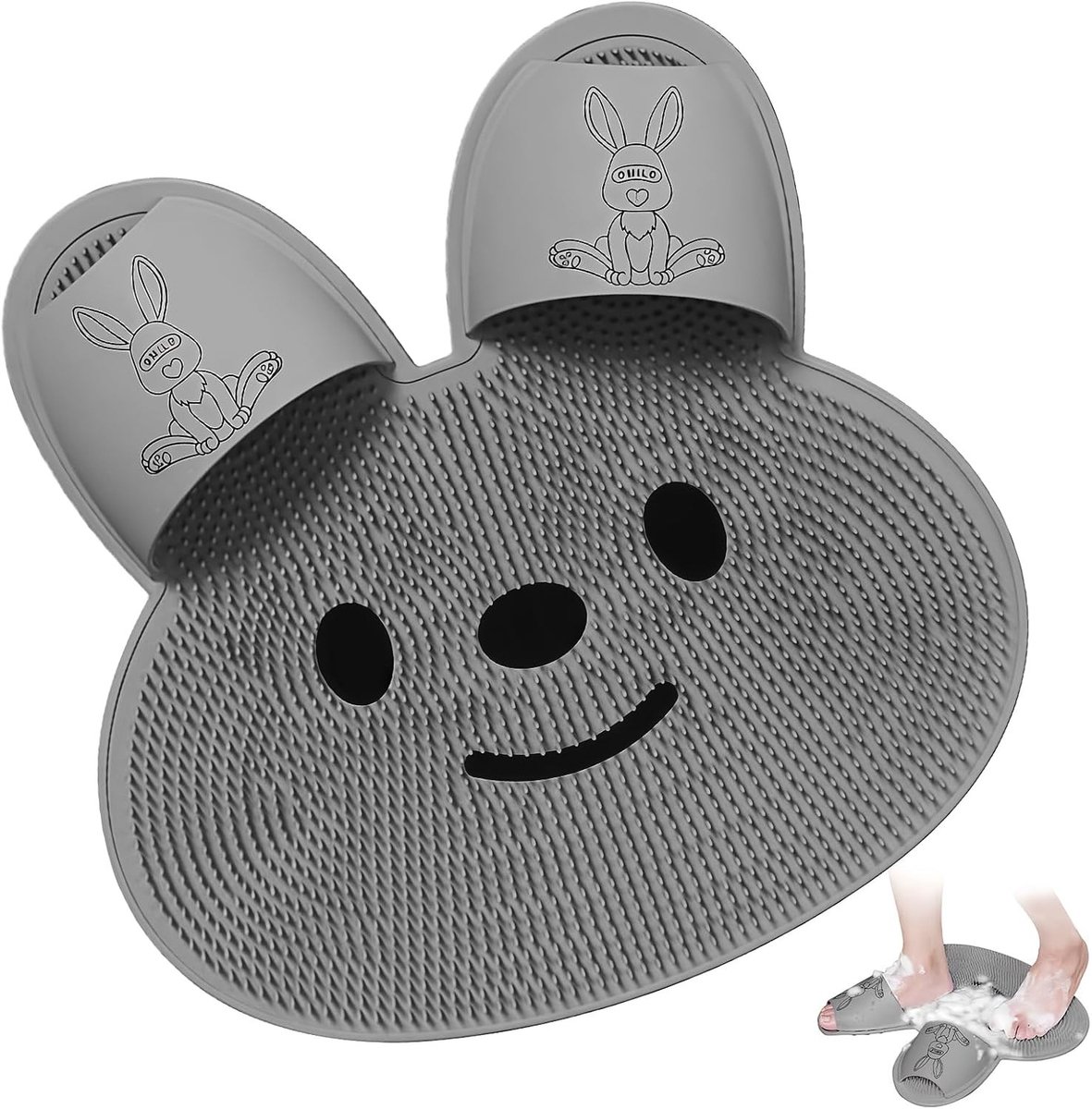 Verfrissende Voetmassage voor in de Douche, Antislip Voet Scrubber van Silicone voor Vermoeide Voeten, Verbeter Circulatie en Exfolieer de Huid