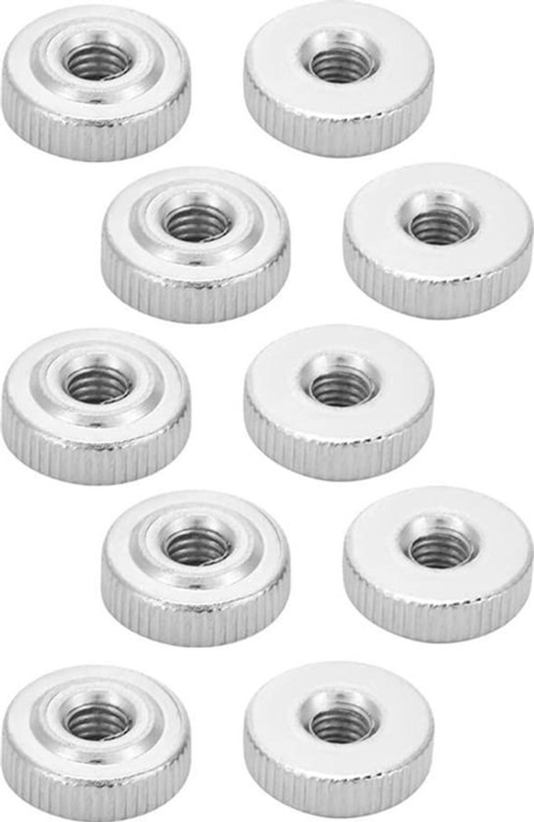 Thumb Moeren 10 stuks GB807 M3 M4 M5 M6 M8 M10 greepmoer kartelmoeren - Set van 10 stuks (M4)