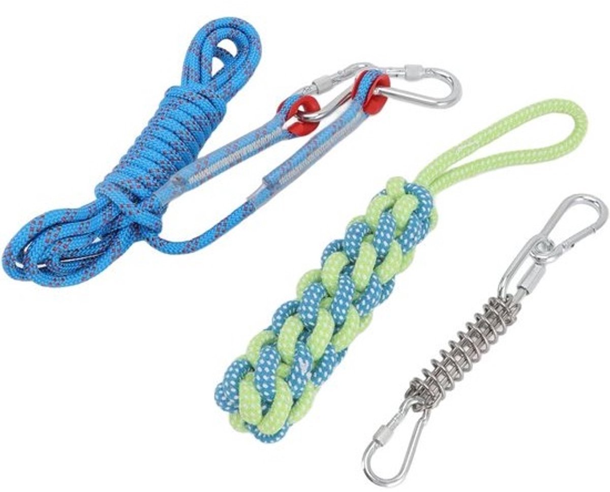 Honden Bungee Touw - Trek Speelgoed - Buiten Spelen - Roestvrij Staal - 5 meter - Niet van toepassing