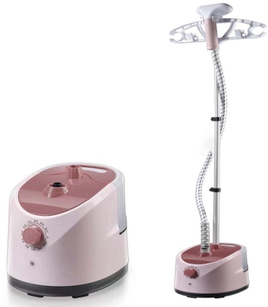 Jhubersproducts - Staande Stoomboot - Krachtige Kledingstomer - 1,8 Liter Watertank - Roze - Elektrisch Strijkijzer - Perfect voor Thuis - 5ewyig0xko