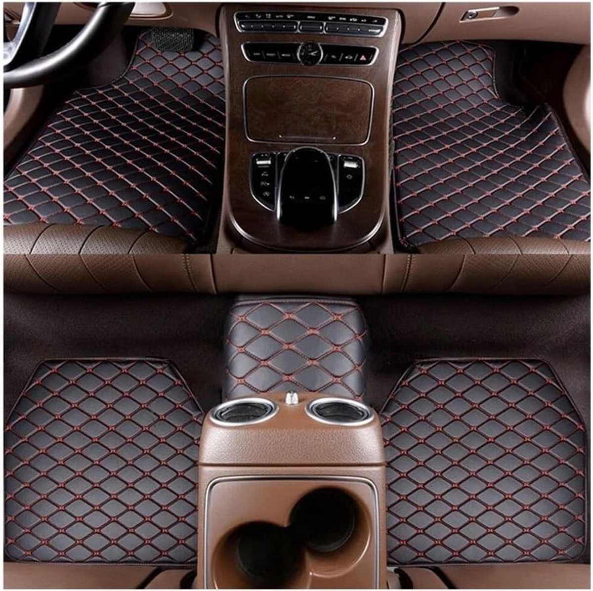 Auto Vloermatten - Kunstleer met Antislip Onderkant - 4 of 5 Stuks