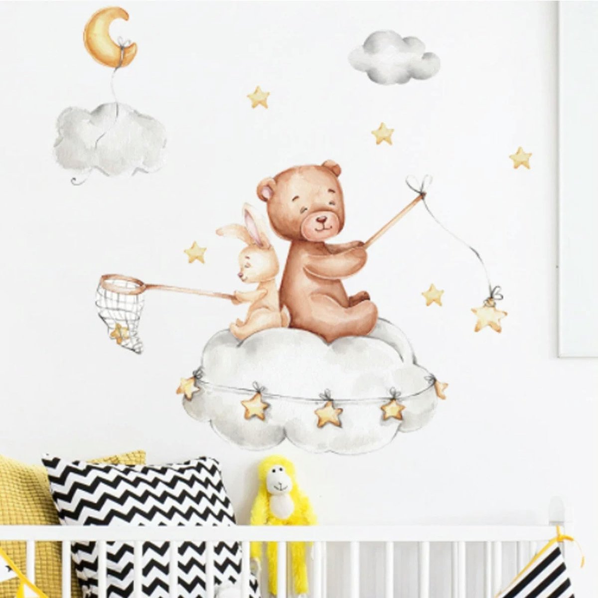 Muurstickers voor Kinderkamer - Sterren en Maan Decor