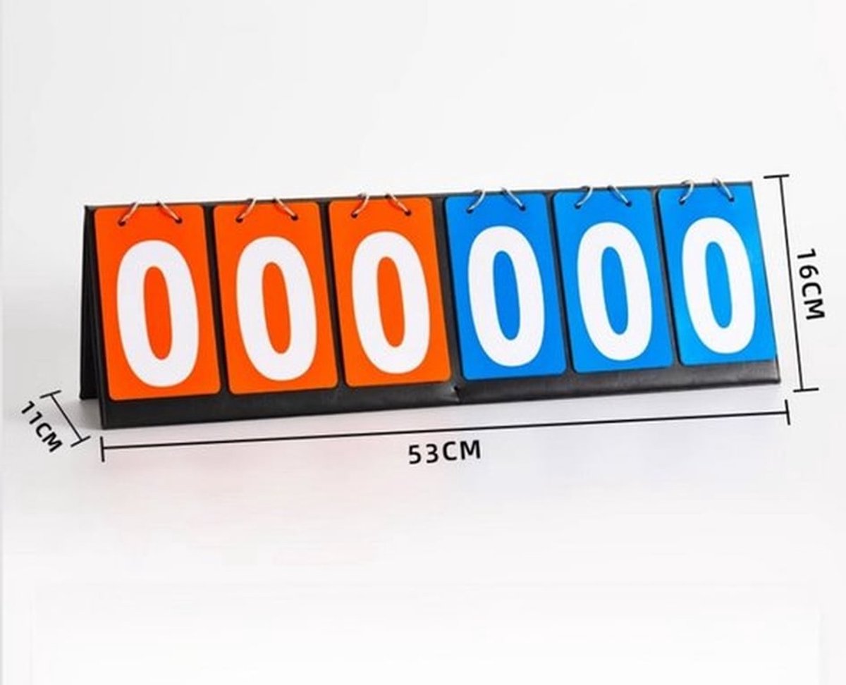 Scorebord flip scorer voor basketbalwedstrijden, draagbaar scorebord tot 99 punten