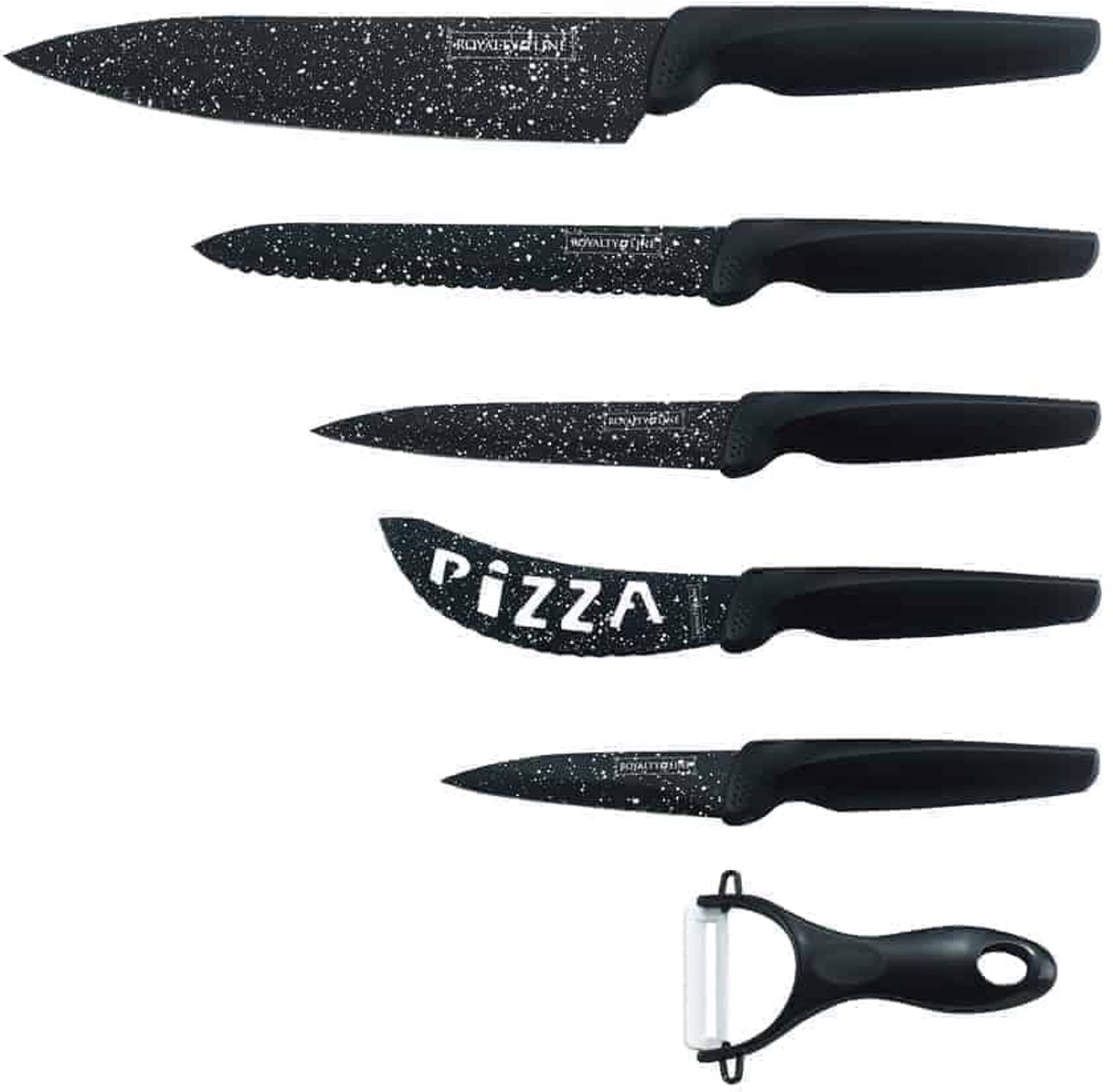 Messenset 5-delig - Roestvrij staal - Ergonomisch handvat - Perfect voor de keuken - ShopVlot