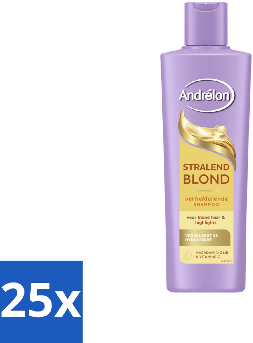Andrélon – Shampoo – Stralend Blond – 250 ml - Bulkverpakking - 25 stuks