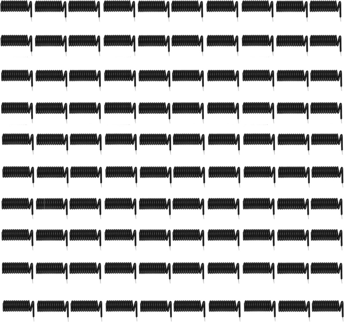 QIACHIP 100PCS Black Stretched Antenna for RF receiver & transmitter module - ShopVlot
