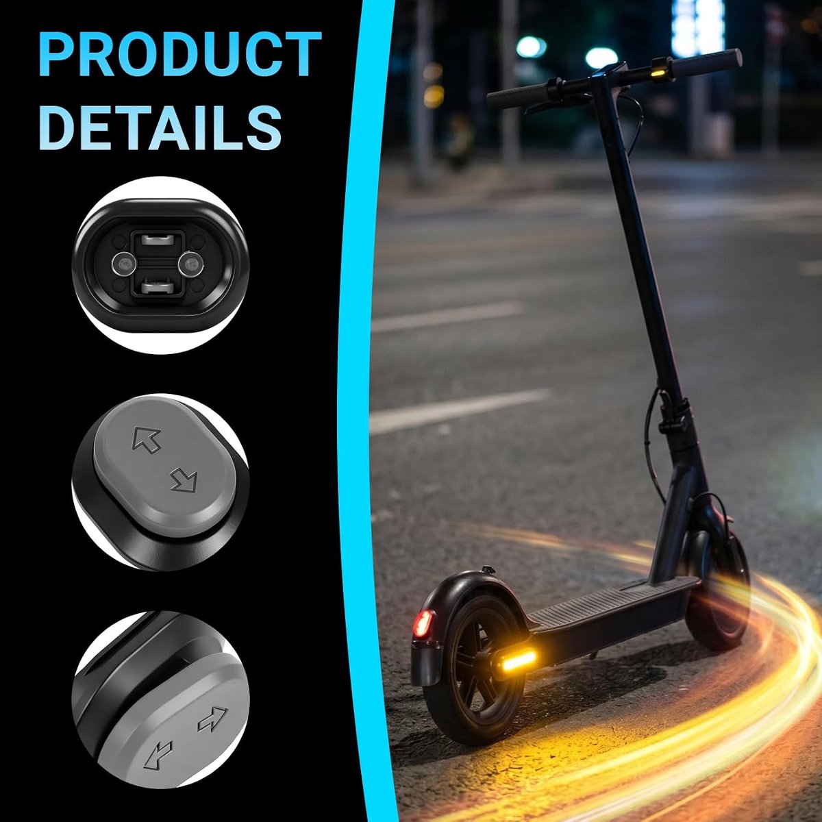 Knippertoetsen voor Ninebot - montageschakelaar voorafdekking compatibel met Ninebot E2 Pro/F2 Pro/G2 Max/F2/F2 Plus - ShopVlot