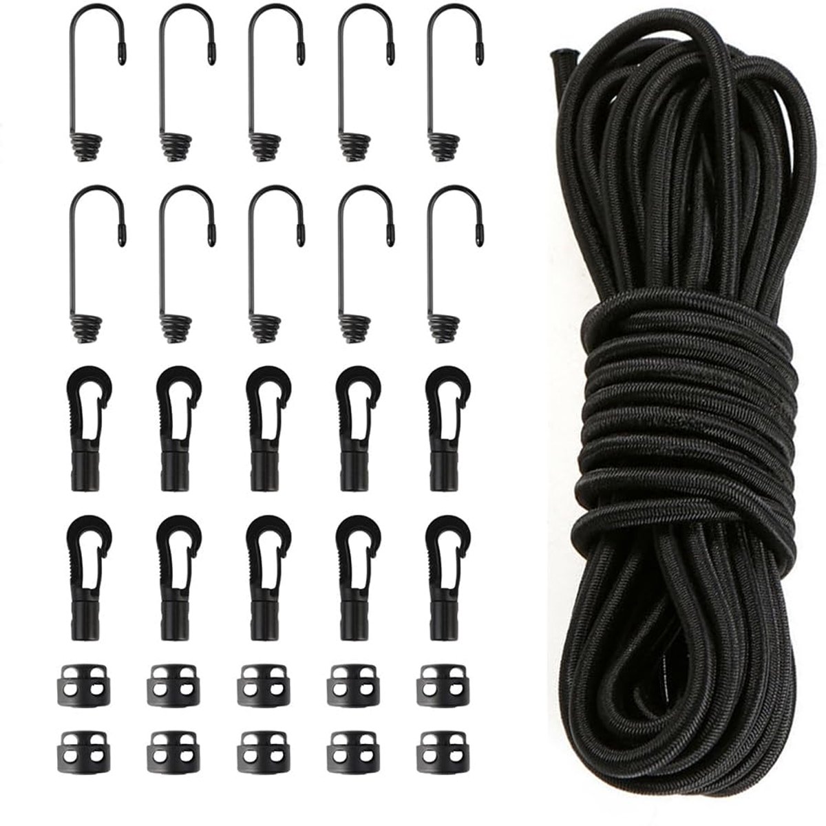 Paracord Touw 20 m Zwart, Scheurbestendig Polypropeen voor Tuin en Huis