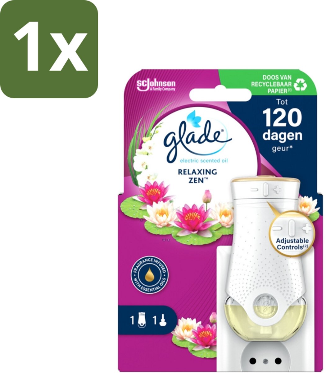 Glade - Houder Elektrische Olie - Relaxing Zen - 1 stuk