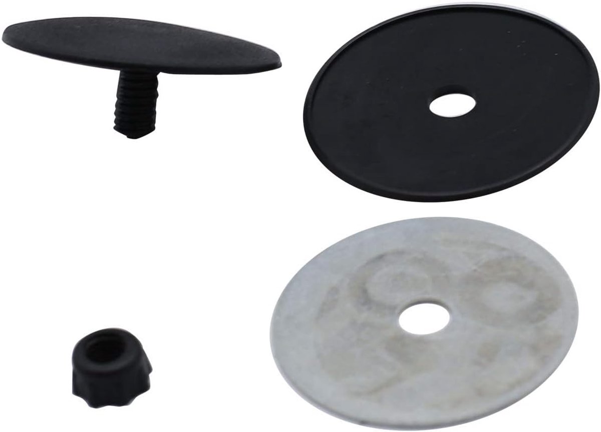 Blindstopfen achterruitenwisser - 46 mm diameter - zwart - eenvoudig te installeren - ShopVlot