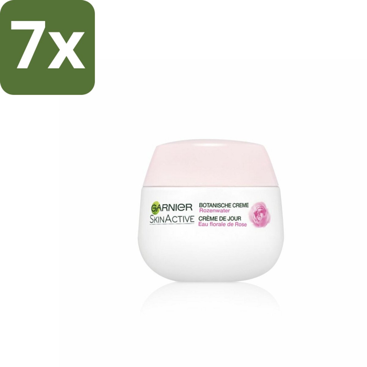 Garnier - SkinActive - Botanische Dagcrème - Rozenwater - Droge & Gevoelige Huid - 50 ml - Bulkverpakking - 7 stuks