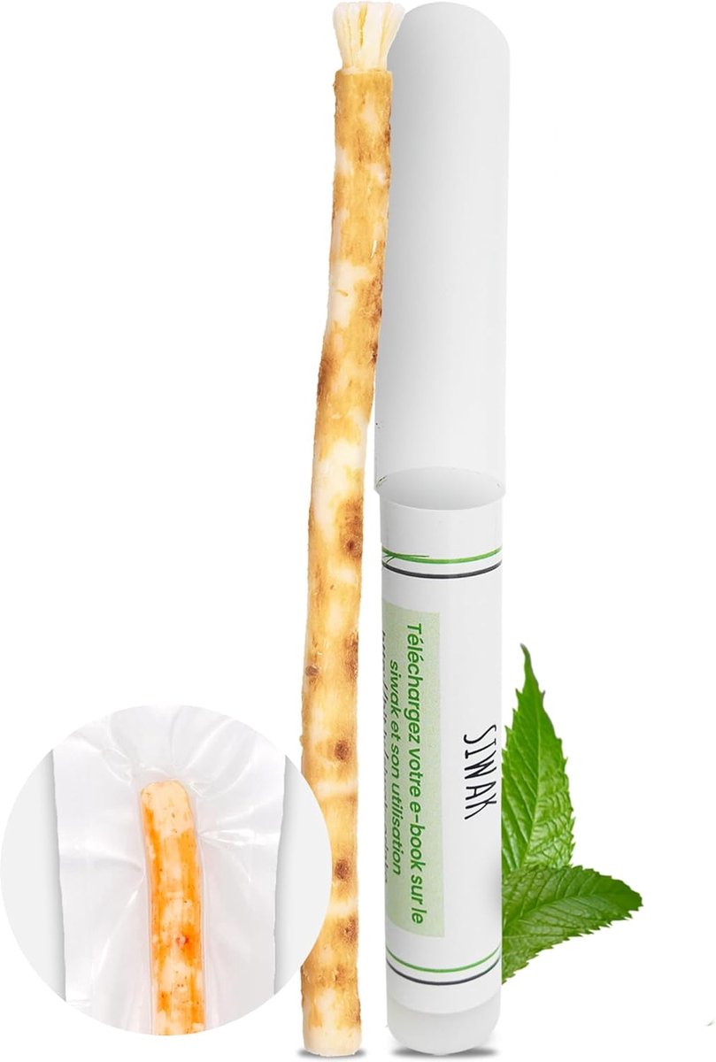 ORINKO® Miswak Stick met Etui – Natuurlijke Tandverzorging met Siwak Toothbrush Sticks – Traditionele Mondverzorging – - ShopVlot