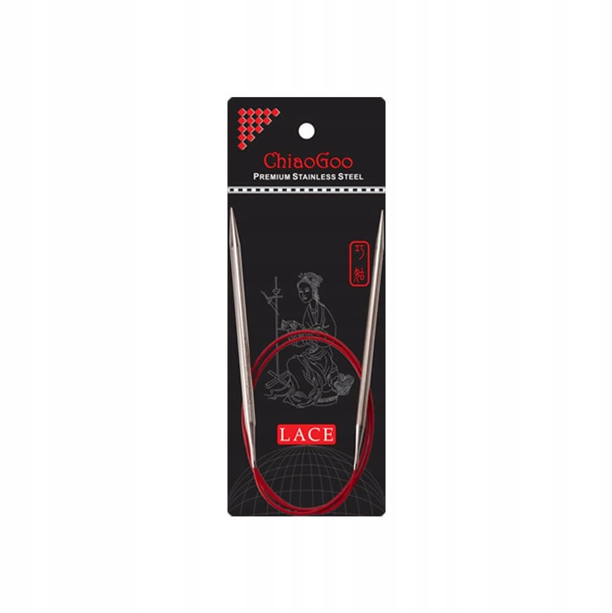Breinaalden met kabel 3,5 mm, 80 cm - Merkloos