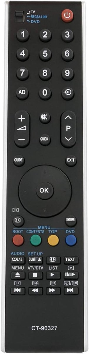 ALLIMITY CT-90327 Remote Control Replacement for TOSHIBA LCD TV 5015476 32RV665DB 32RV675DB 32RV685DB 32XV625DB - ShopVlot