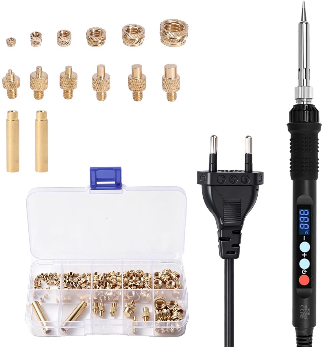 Soldering Iron Set 80 W - LED Soldering Tip - 139-delig - Perfect voor 3D-print reparaties - ShopVlot
