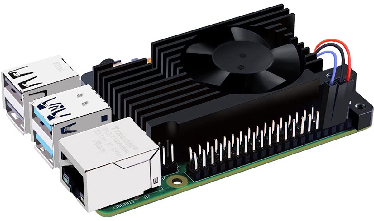 Actieve koeler Raspberry Pi 5 - aluminium - PWM-ventilator - optimale temperatuurbeheersing - ShopVlot