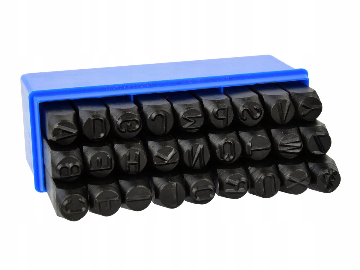 Geko Numerator Set 10mm Letters & Numbers met Etui
