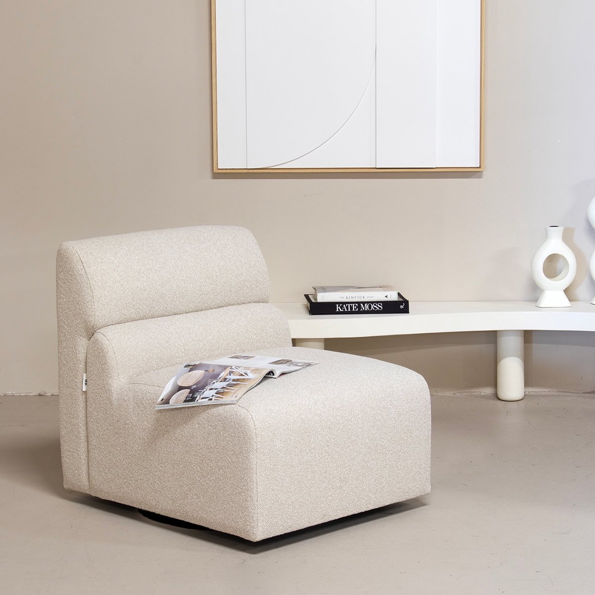 DÉJA Living Draaifauteuil Jules - Stof - Beige